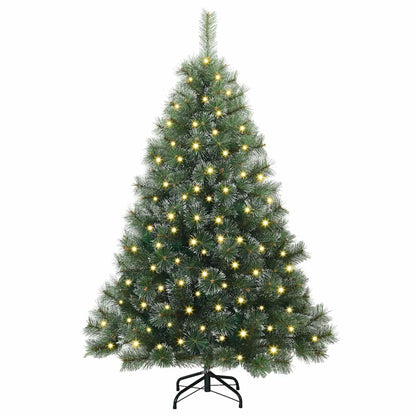 vidaXL Artificial Christmas Tree with 150 LEDs Green 150 cm PE and PVC