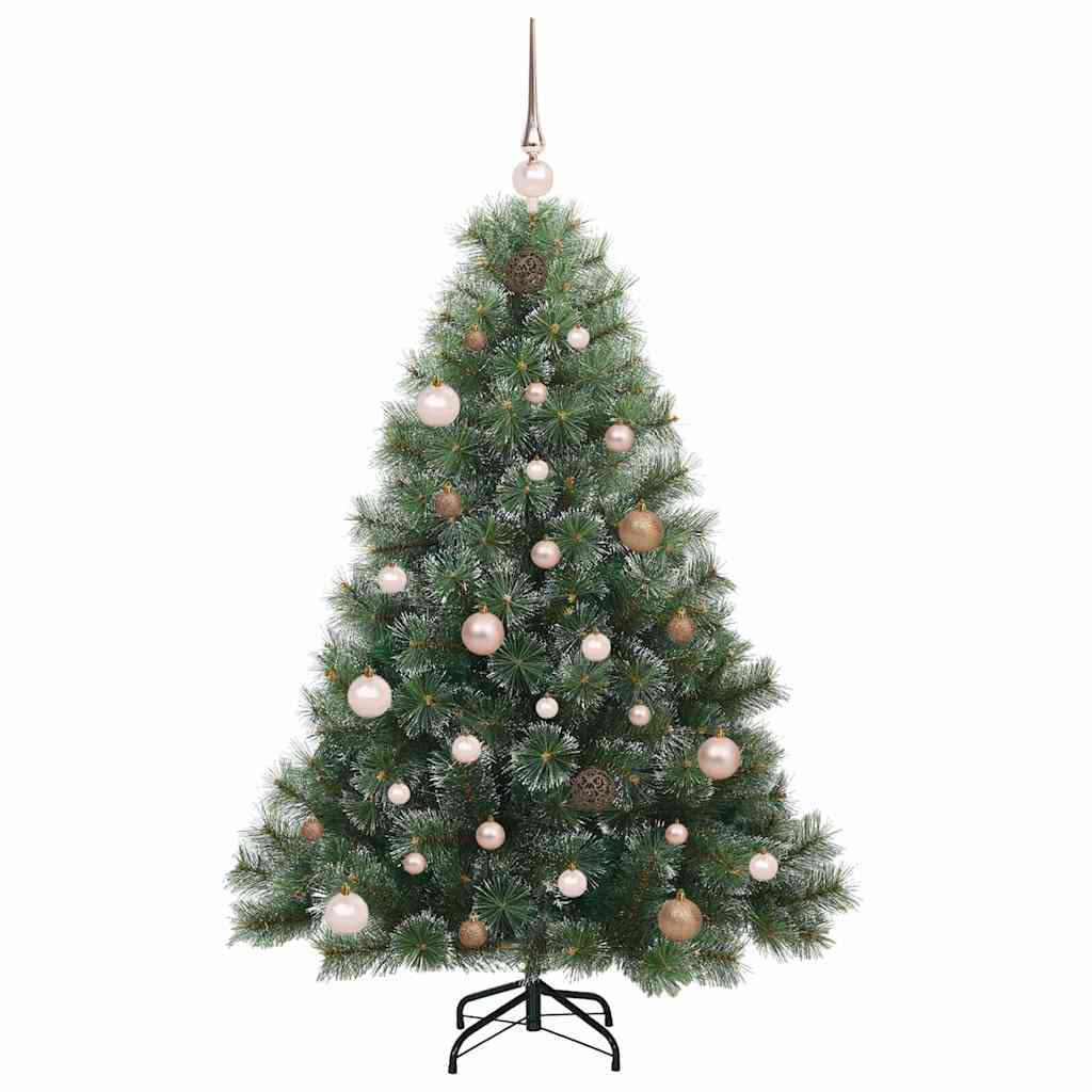 vidaXL Artificial Christmas Tree with 150 LEDs Green 150 cm PE and PVC