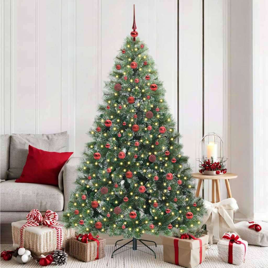 vidaXL Artificial Christmas Tree Green 180 cm PE and PVC