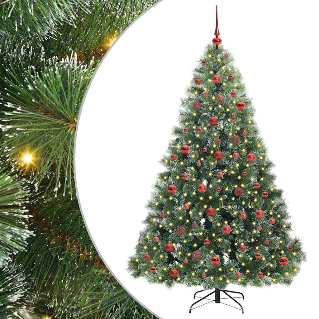 vidaXL Artificial Christmas Tree Green 180 cm PE and PVC