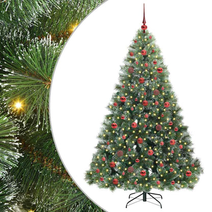 vidaXL Artificial Christmas Tree Green 180 cm PE and PVC