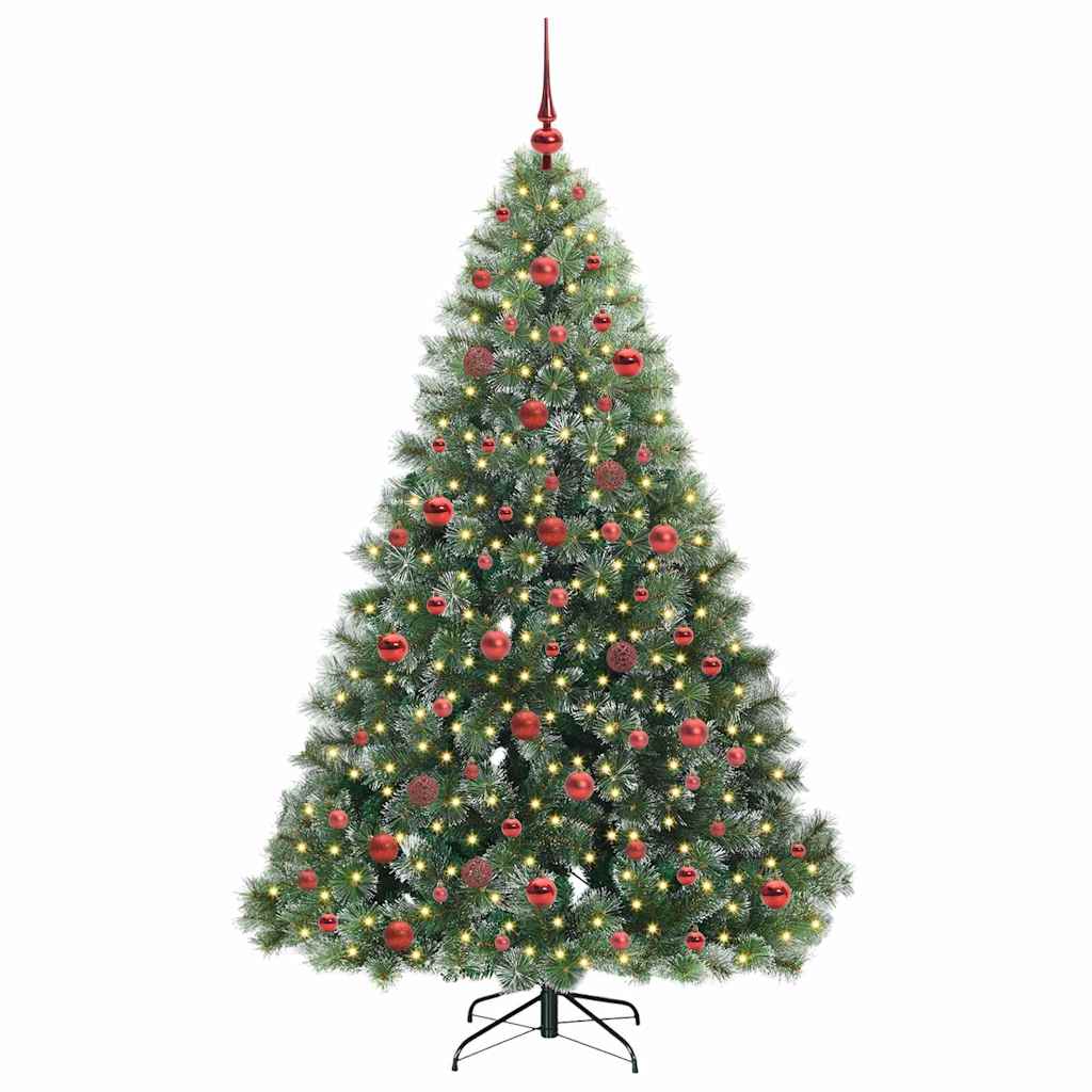 vidaXL Artificial Christmas Tree Green 180 cm PE and PVC