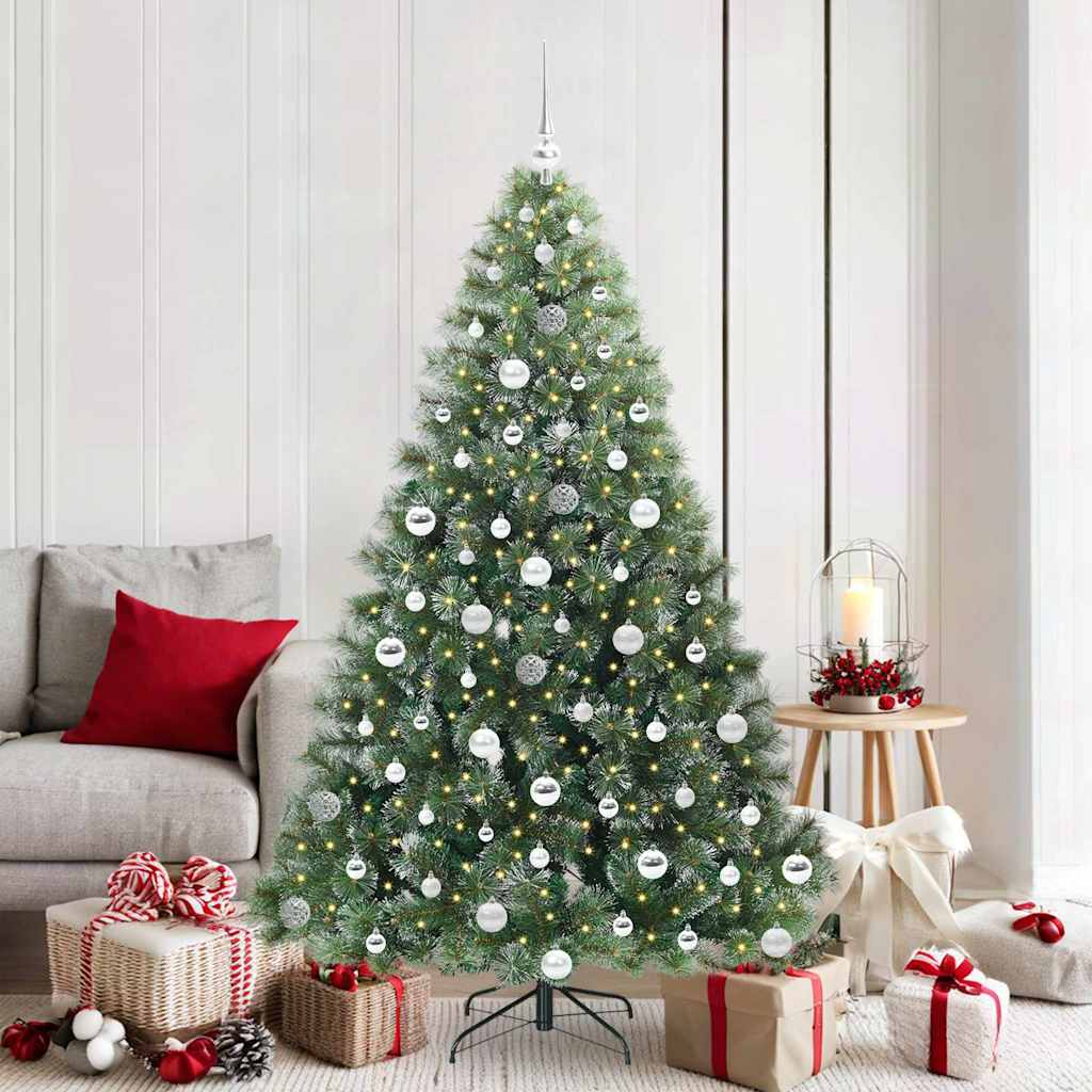 vidaXL Artificial Christmas Tree Green 180 cm PE and PVC