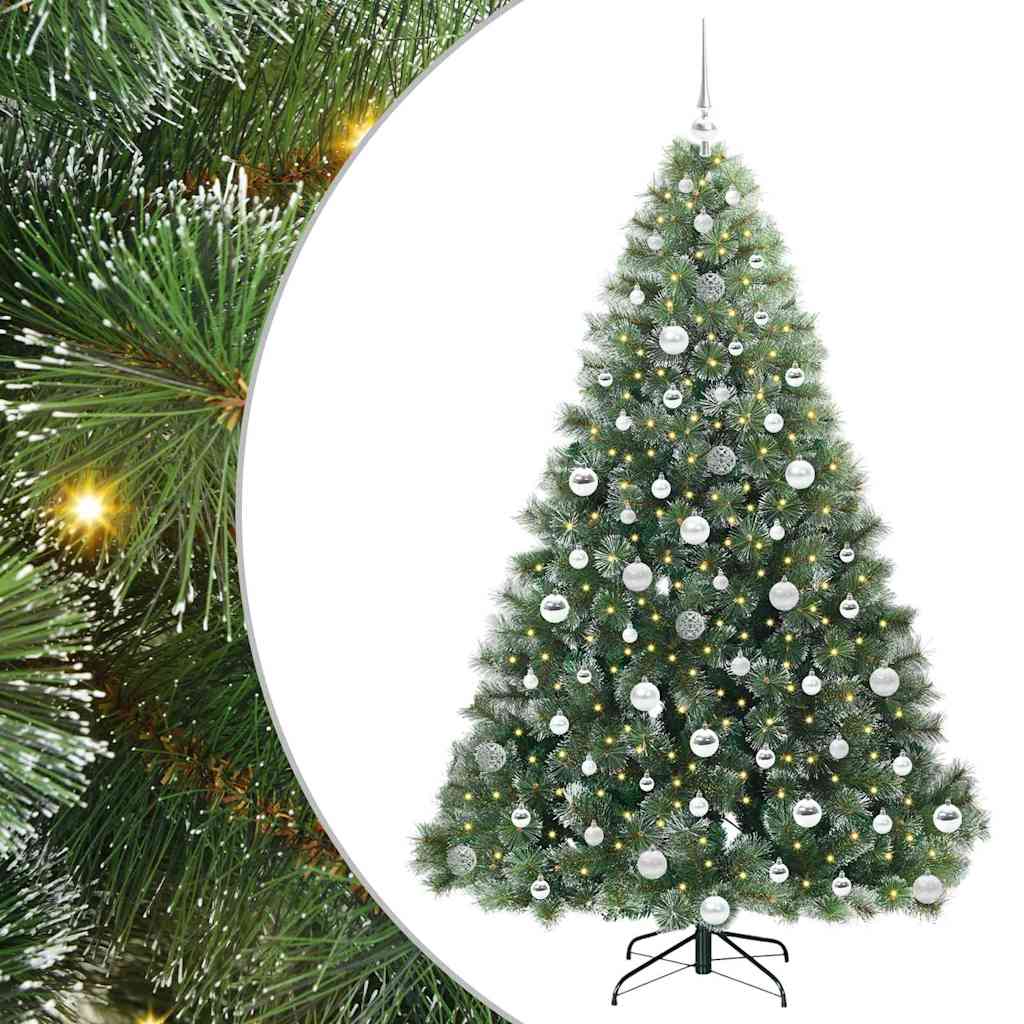vidaXL Artificial Christmas Tree Green 180 cm PE and PVC