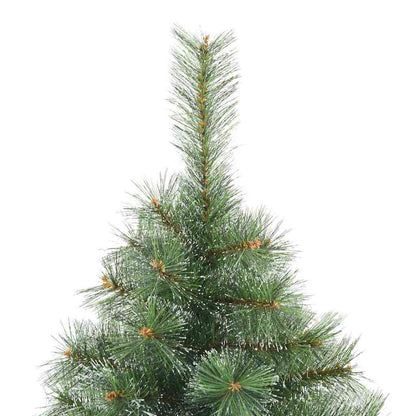 vidaXL Artificial Christmas Tree with 300 LEDs Green 180 cm PE and PVC
