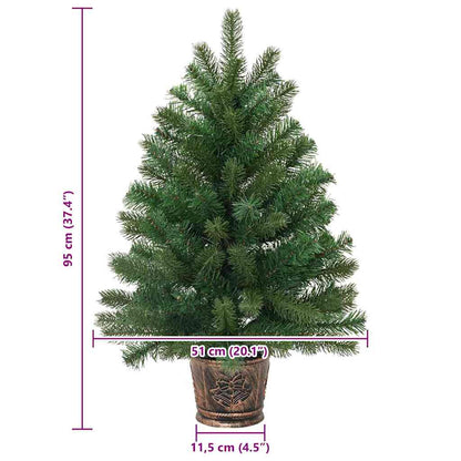 vidaXL Artificial Christmas Tree Green 95 cm PVC, PE and steel
