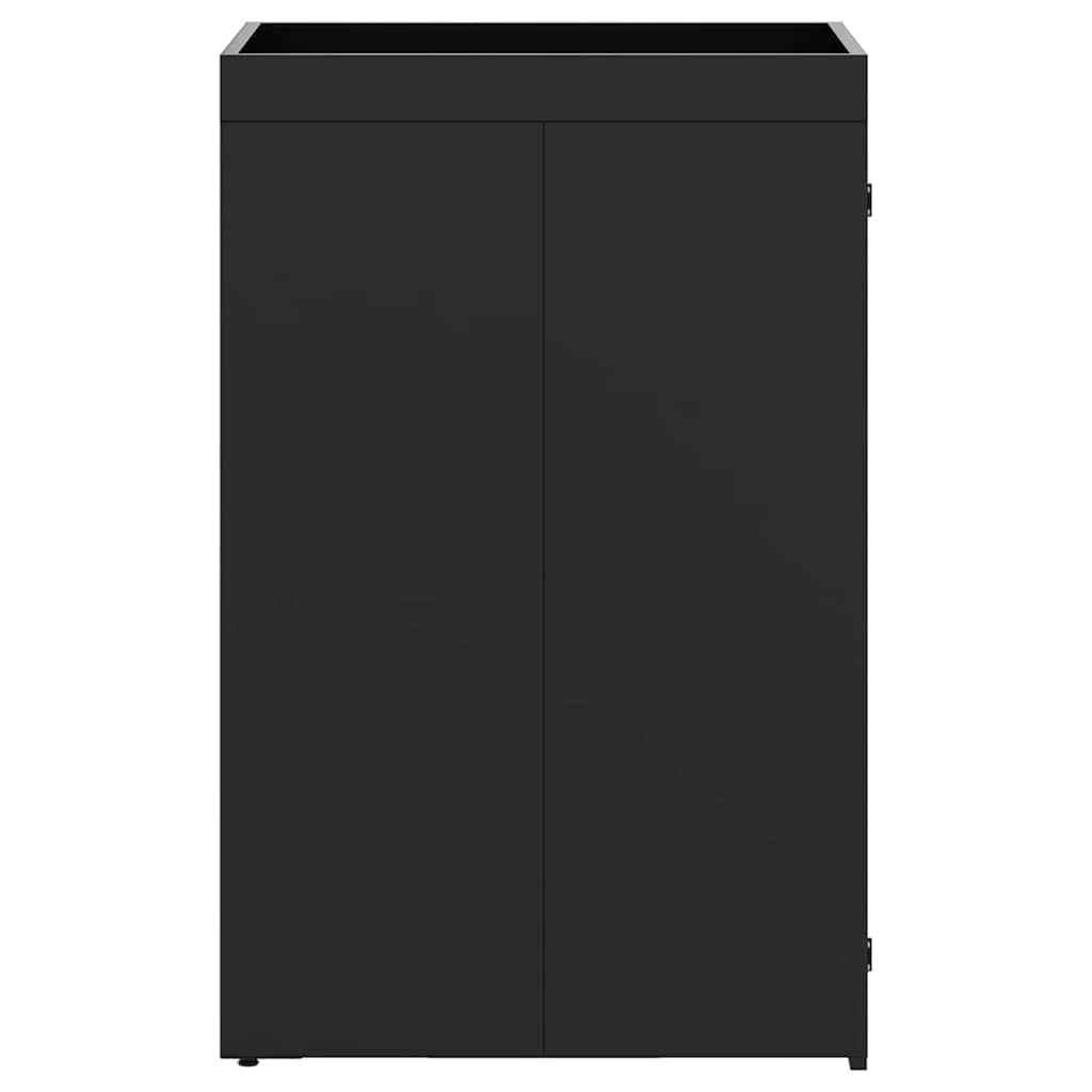 vidaXL Wheelie Bin Storage with Planter Roof for Single 240L Bin Black