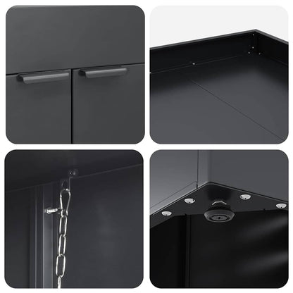 vidaXL Wheelie Bin Storage with Planter Roof for Single 240L Bin