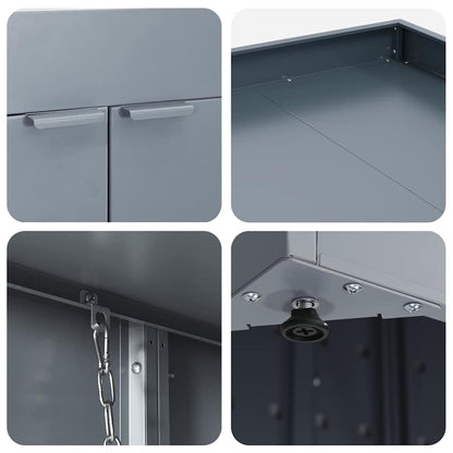 vidaXL Wheelie Bin Storage with Planter Roof for Single 240L Bin