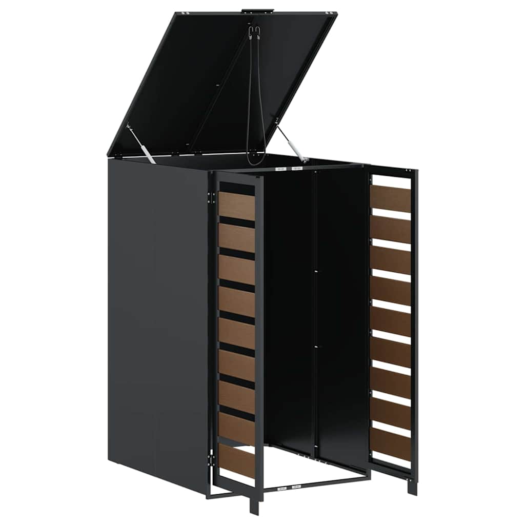 vidaXL Wheelie Bin Storage with Gas Lift-up Lid for 240L Bin Steel
