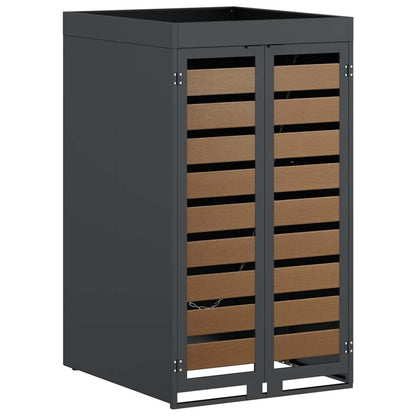 vidaXL Wheelie Bin Storage with Planter Roof for 240L Bin Anthracite