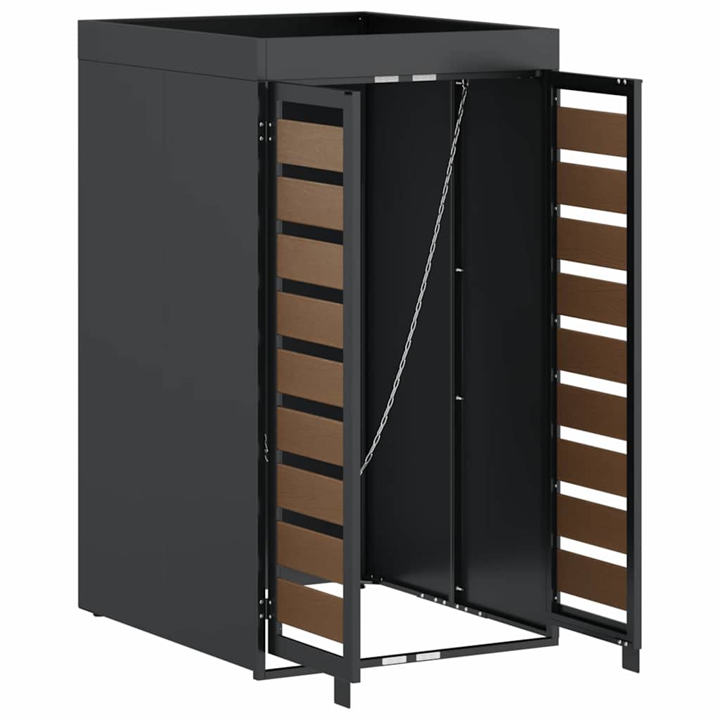 vidaXL Wheelie Bin Storage with Planter Roof for 240L Bin Anthracite