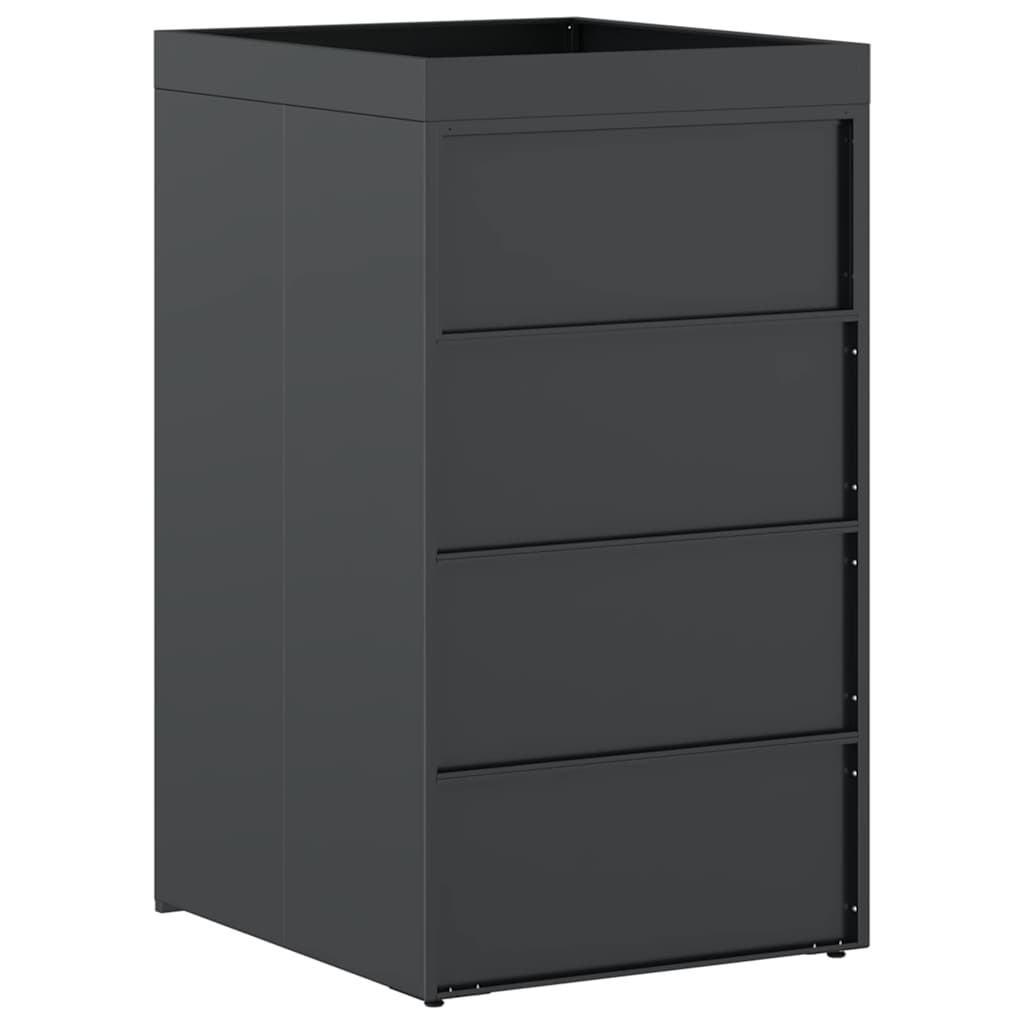 vidaXL Wheelie Bin Storage with Planter Roof for 240L Bin Anthracite