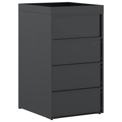 vidaXL Wheelie Bin Storage with Planter Roof for 240L Bin Anthracite