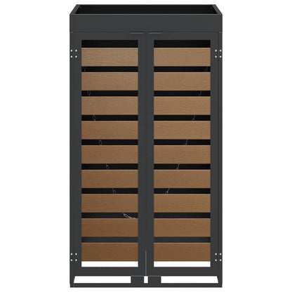 vidaXL Wheelie Bin Storage with Planter Roof for 240L Bin Anthracite