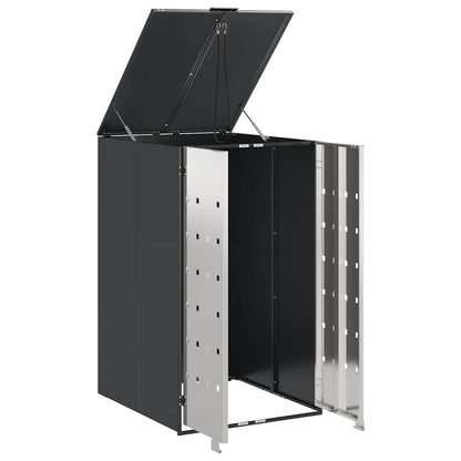 vidaXL Wheelie Bin Storage with Gas Lift-up Lid for 240L Bin Steel
