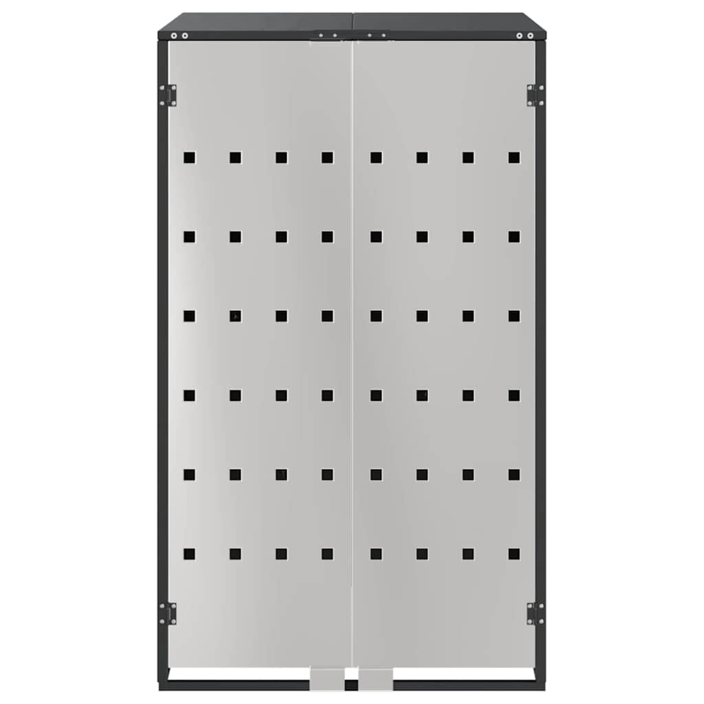 vidaXL Wheelie Bin Storage with Gas Lift-up Lid for 240L Bin Steel