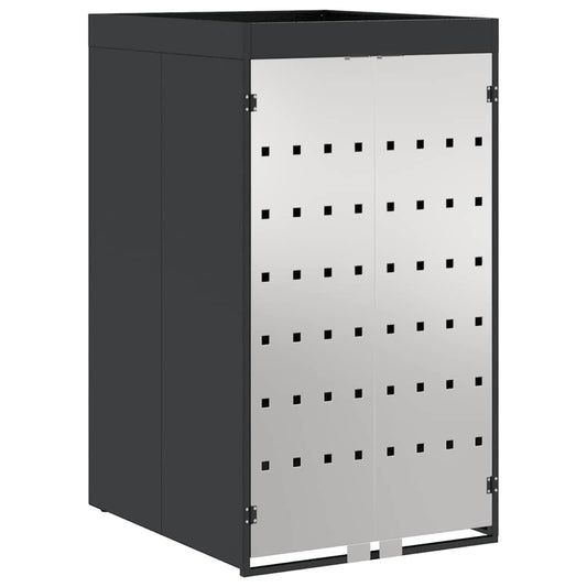 vidaXL Wheelie Bin Storage with Planter Roof for 240L Bin Anthracite