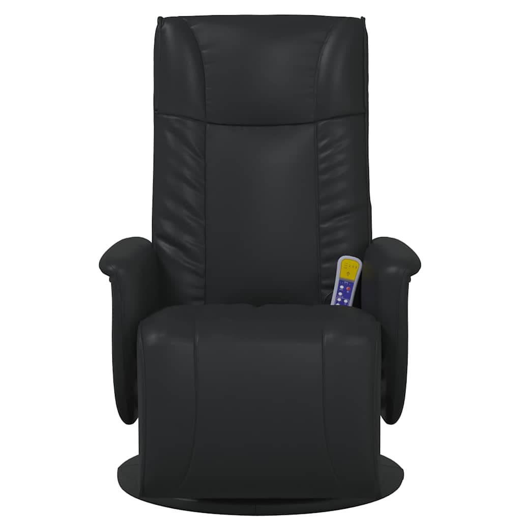 vidaXL Swivel Massage Recliner Chair Black 71 x 90 x 105 cm