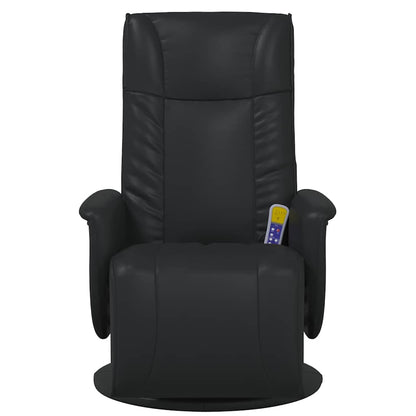 vidaXL Swivel Massage Recliner Chair Black 71 x 90 x 105 cm