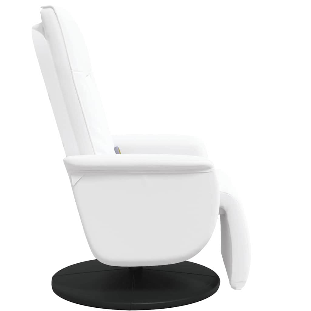 vidaXL Swivel Massage Recliner Chair White 71 x 90 x 105 cm