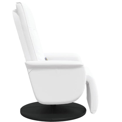 vidaXL Swivel Massage Recliner Chair White 71 x 90 x 105 cm