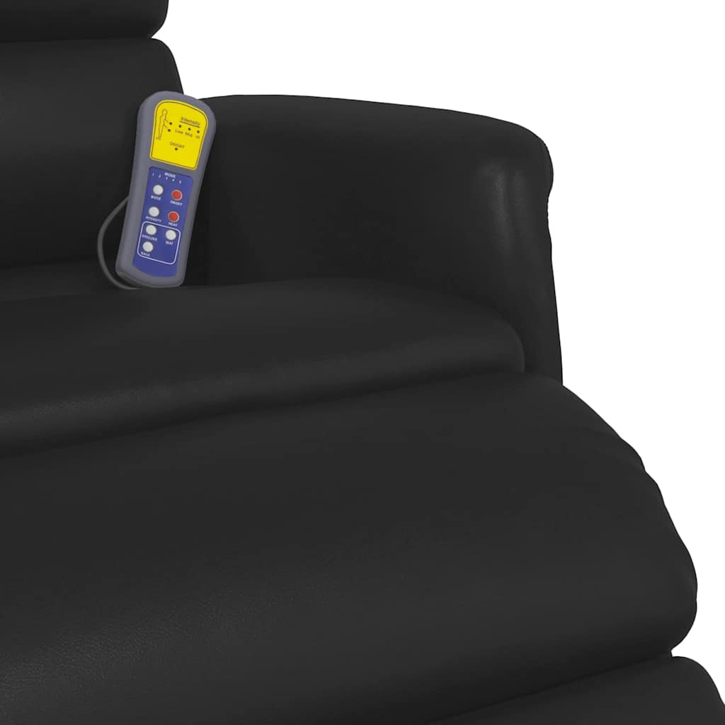 vidaXL Massage Recliner Chair Black 71 x 98 x 106 cm Faux Leather