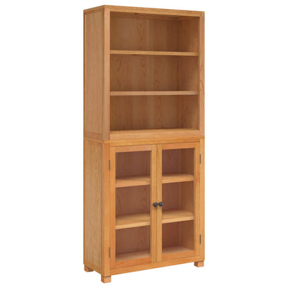 vidaXL Storage Furniture Set with Shelf 2 pcs Natural 80 x 35 x 185 cm