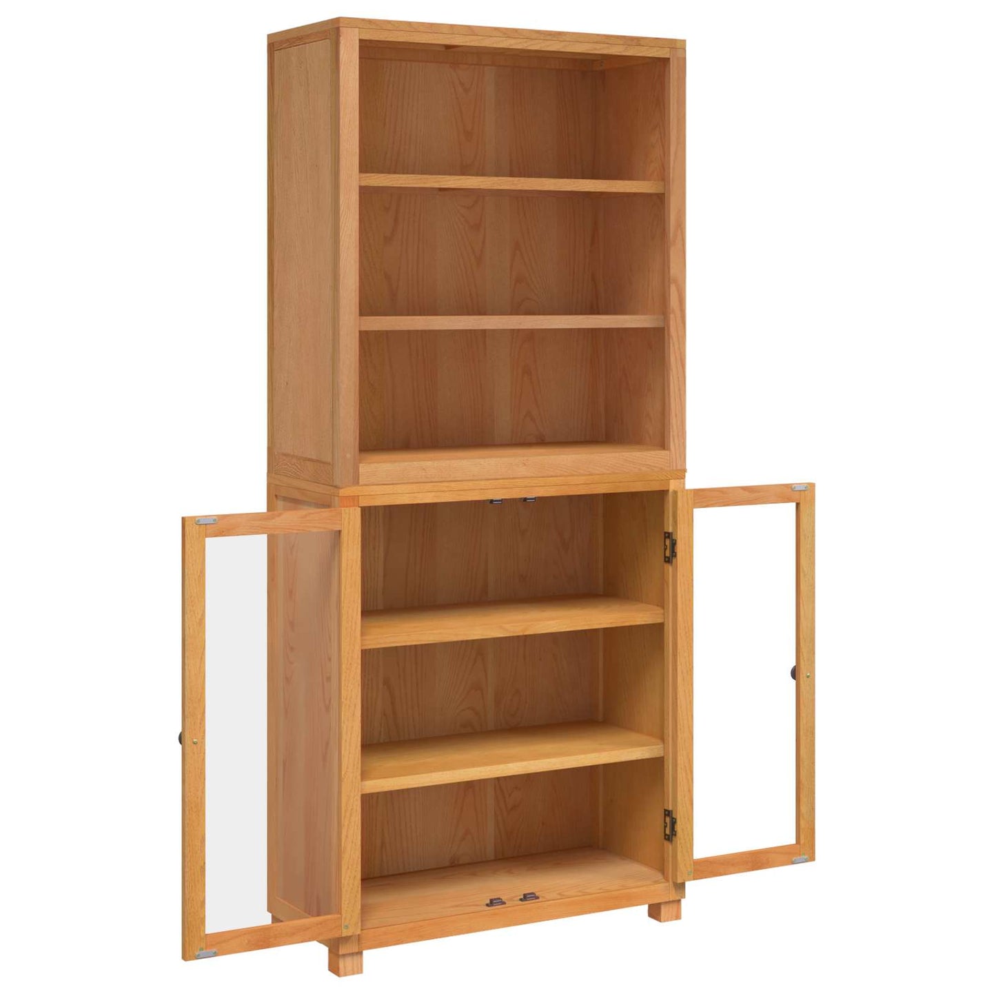 vidaXL Storage Furniture Set with Shelf 2 pcs Natural 80 x 35 x 185 cm