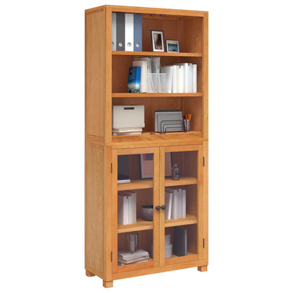 vidaXL Storage Furniture Set with Shelf 2 pcs Natural 80 x 35 x 185 cm