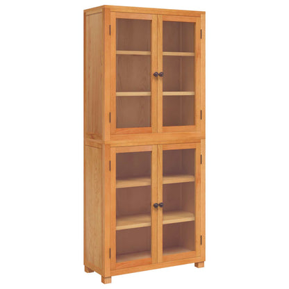 vidaXL Storage Furniture Set with Shelf 2 pcs Natural 80 x 35 x 185 cm