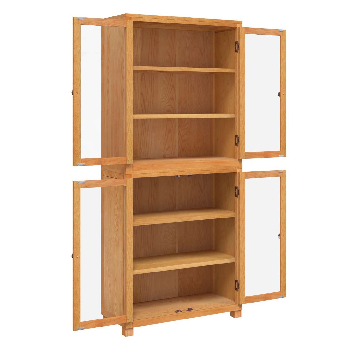 vidaXL Storage Furniture Set with Shelf 2 pcs Natural 80 x 35 x 185 cm