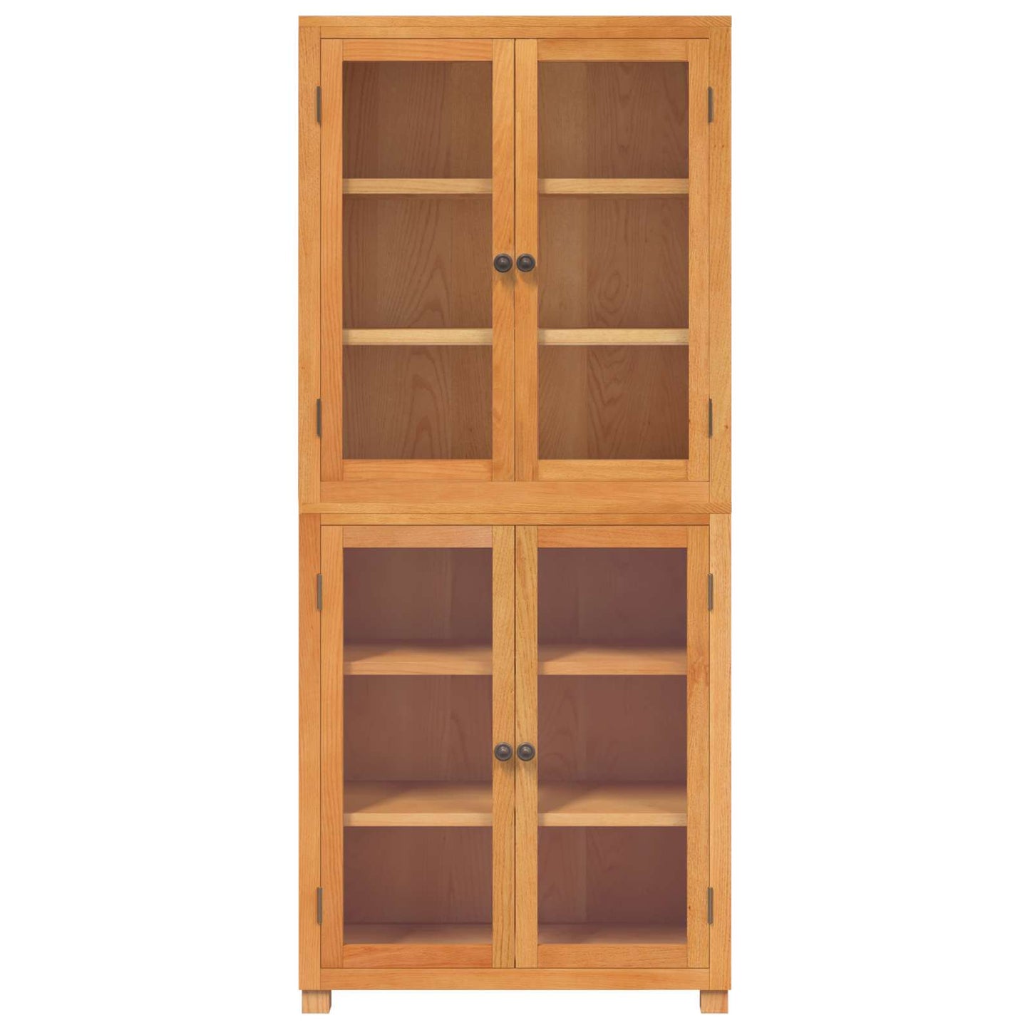 vidaXL Storage Furniture Set with Shelf 2 pcs Natural 80 x 35 x 185 cm