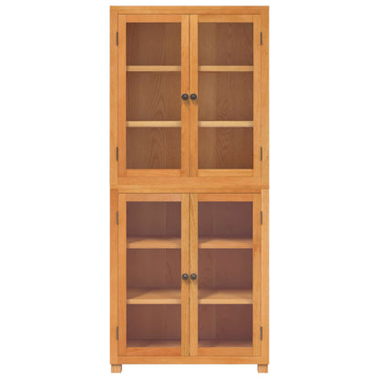 vidaXL Storage Furniture Set with Shelf 2 pcs Natural 80 x 35 x 185 cm