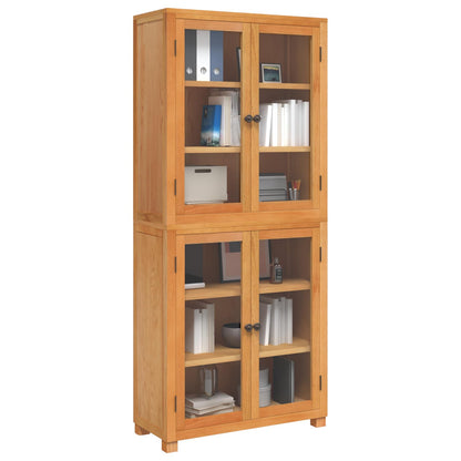 vidaXL Storage Furniture Set with Shelf 2 pcs Natural 80 x 35 x 185 cm