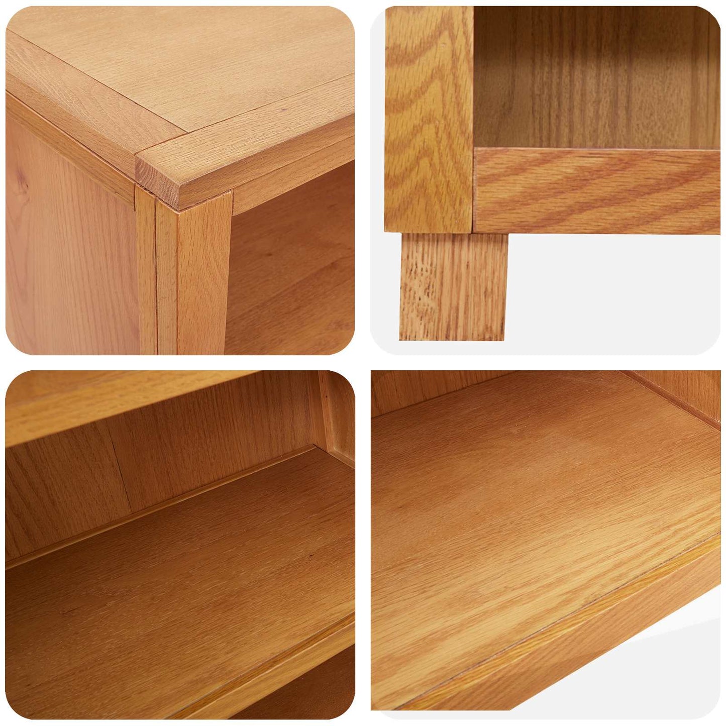 vidaXL Storage Furniture Set with Shelf 2 pcs Natural 80 x 35 x 185 cm