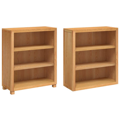 vidaXL Storage Furniture Set with Shelf 2 pcs Natural 80 x 35 x 185 cm