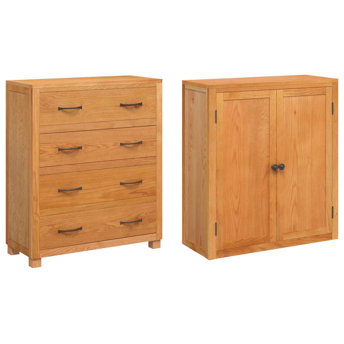 vidaXL Storage Furniture Set with Drawer Brown Engineered wood