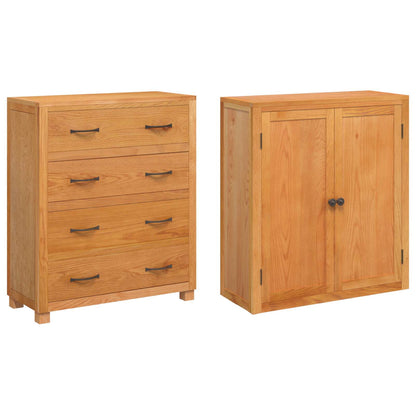 vidaXL Storage Furniture Set with Drawer Brown Engineered wood
