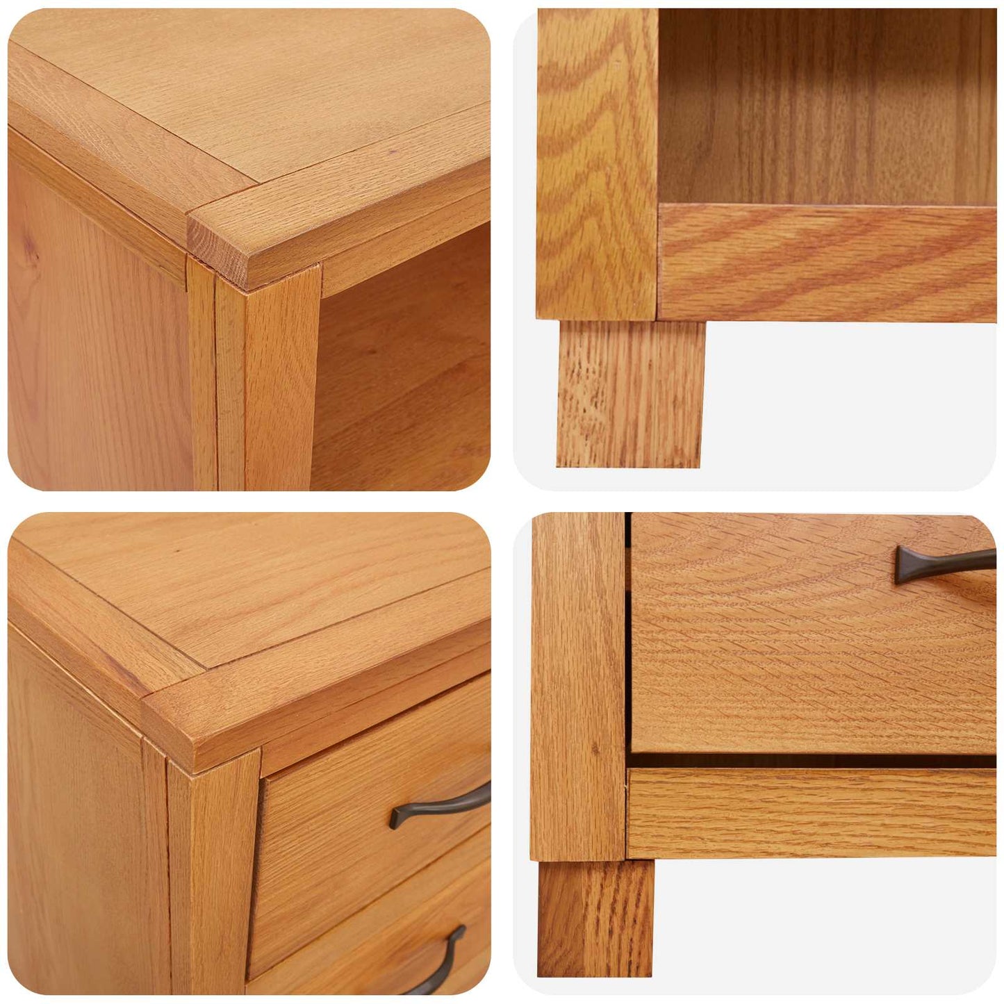 vidaXL Storage Furniture Set with Shelf 2 pcs Natural 80 x 35 x 185 cm
