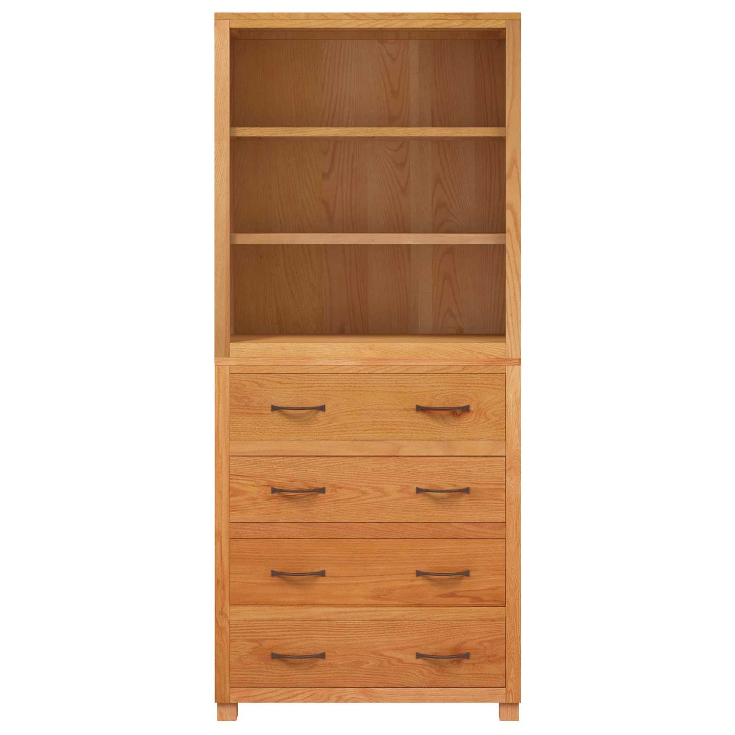 vidaXL Storage Furniture Set with Shelf 2 pcs Natural 80 x 35 x 185 cm