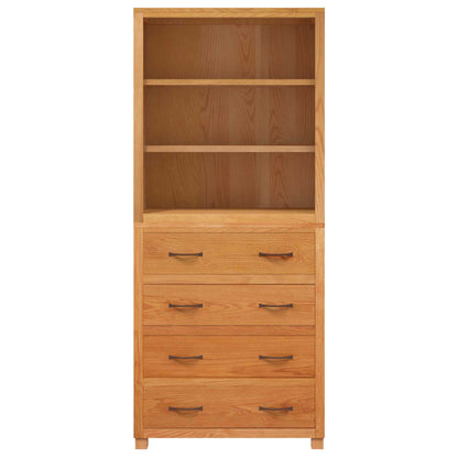 vidaXL Storage Furniture Set with Shelf 2 pcs Natural 80 x 35 x 185 cm