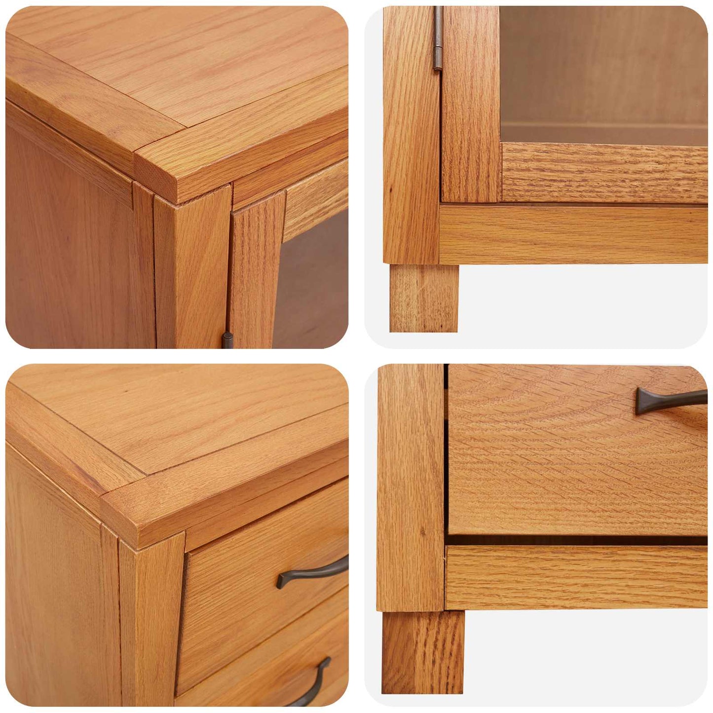 vidaXL Storage Furniture Set with Shelf 2 pcs Natural 80 x 35 x 185 cm