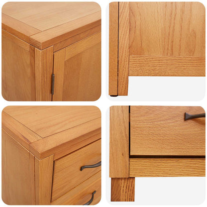 vidaXL Storage Furniture Set with Drawer 2 pcs Brown 80 x 50 x 180 cm