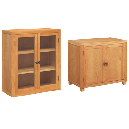vidaXL Storage Furniture Set with Storage 2 pcs Brown 80 x 50 x 160 cm