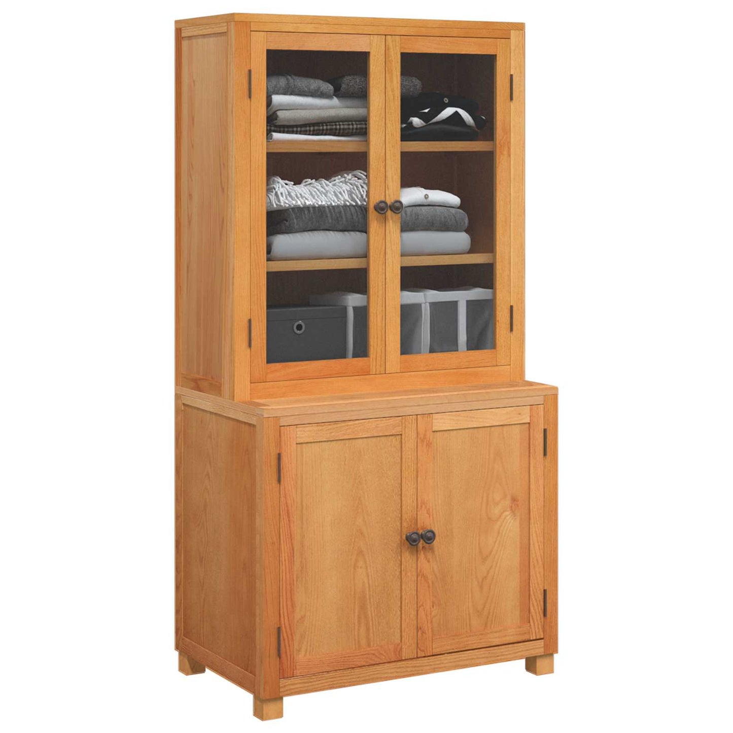 vidaXL Storage Furniture Set with Storage 2 pcs Brown 80 x 50 x 160 cm