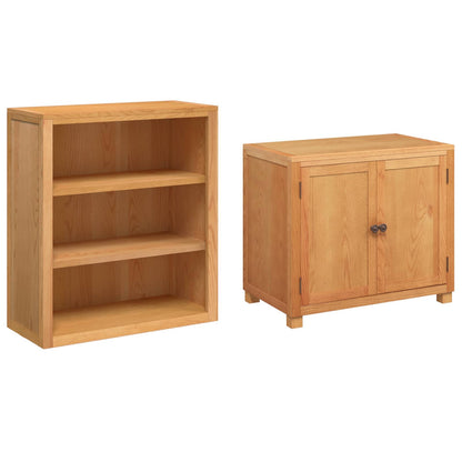 vidaXL Storage Furniture Set with Storage 2 pcs Brown 80 x 50 x 160 cm