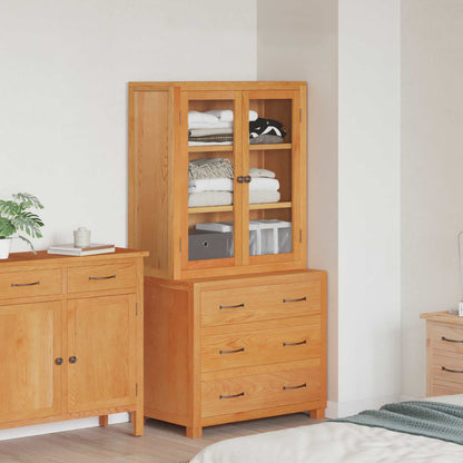 vidaXL Storage Furniture Set with Drawer 2 pcs Brown 80 x 50 x 160 cm