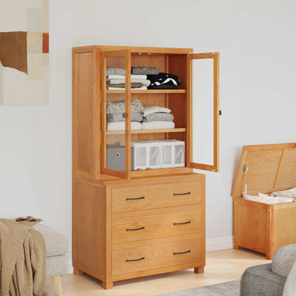 vidaXL Storage Furniture Set with Drawer 2 pcs Brown 80 x 50 x 160 cm