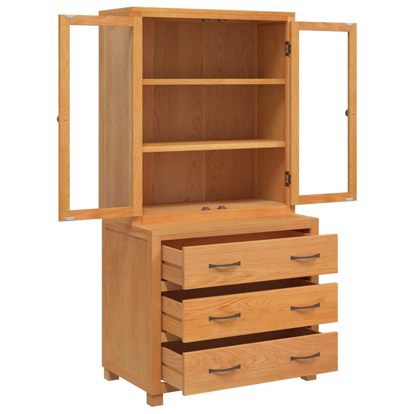 vidaXL Storage Furniture Set with Drawer 2 pcs Brown 80 x 50 x 160 cm